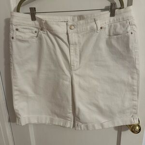 Talbots Women's White Jean Shorts